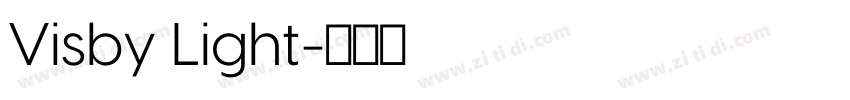 Visby Light字体转换